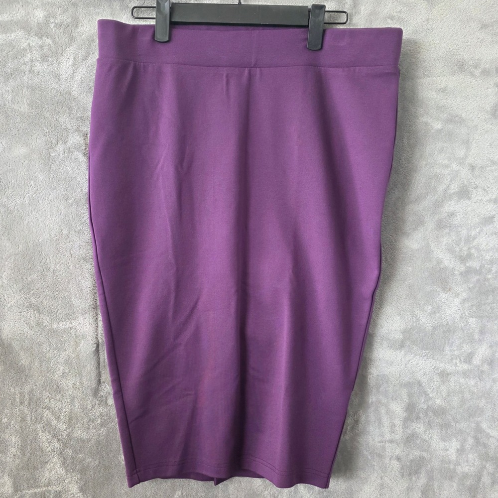Torrid Purple Ribbed Knit Bodycon Pencil Skirt – Size 00 (M / 10)